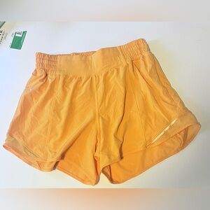 Lululemon Athletica Orange Athletic Shorts